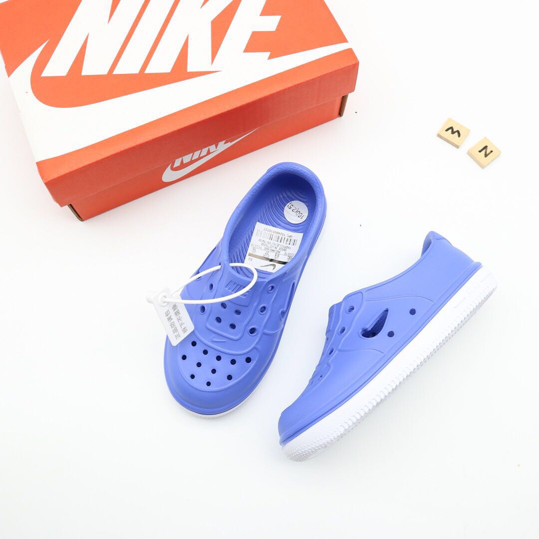 Nike Air Force Hole Shoes Beach Sandals" blue"