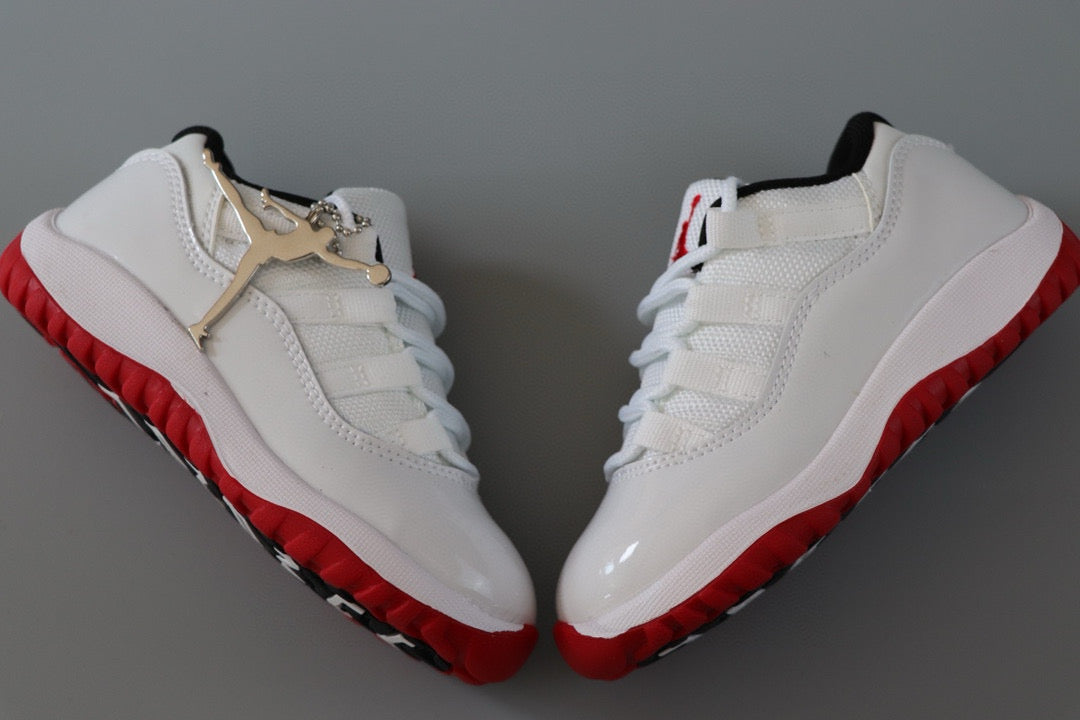 Joe 11 low-top children's shoes" white, red"