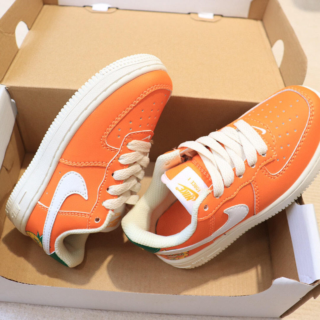 Air Force low-top lace-up sneakers" Orange"