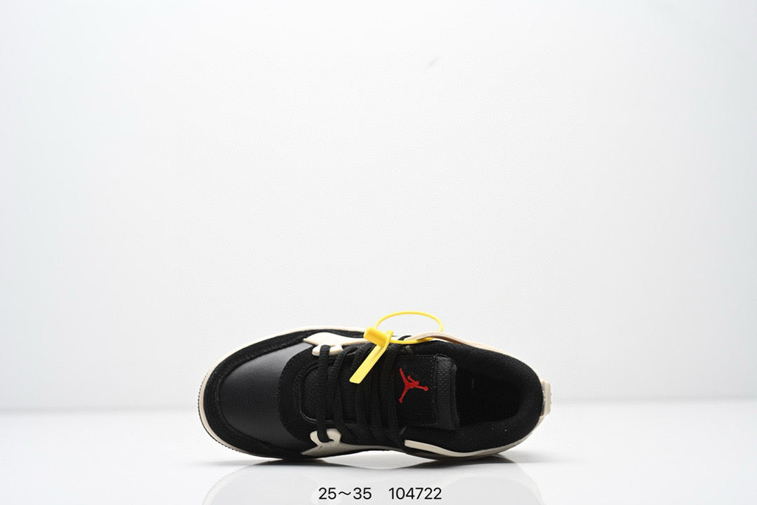 Jordan 4 low-top air cushion basketball shoes" black, cream"