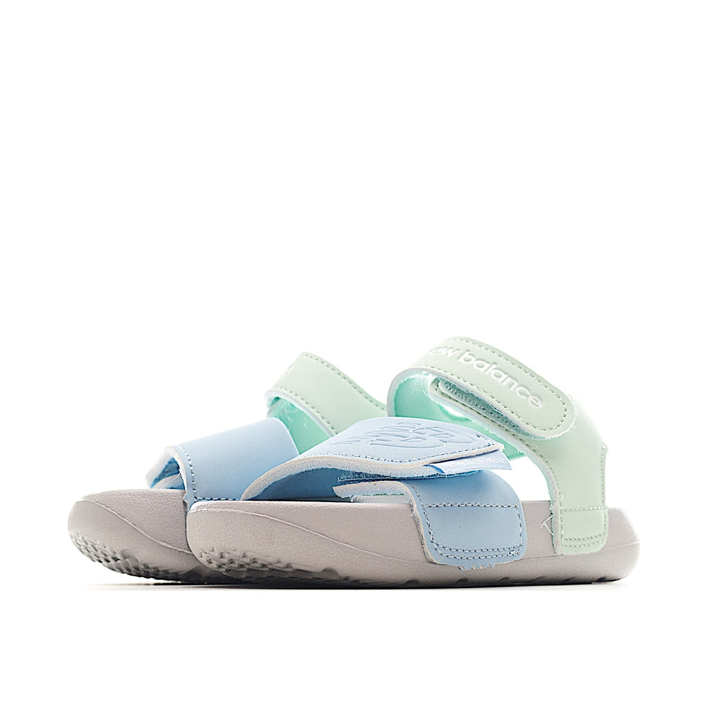 Velcro children's shoes" "light mint green and light blue"