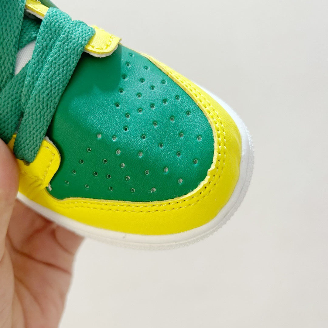 AJ1 Super Mario joint" yellow, orange, green"