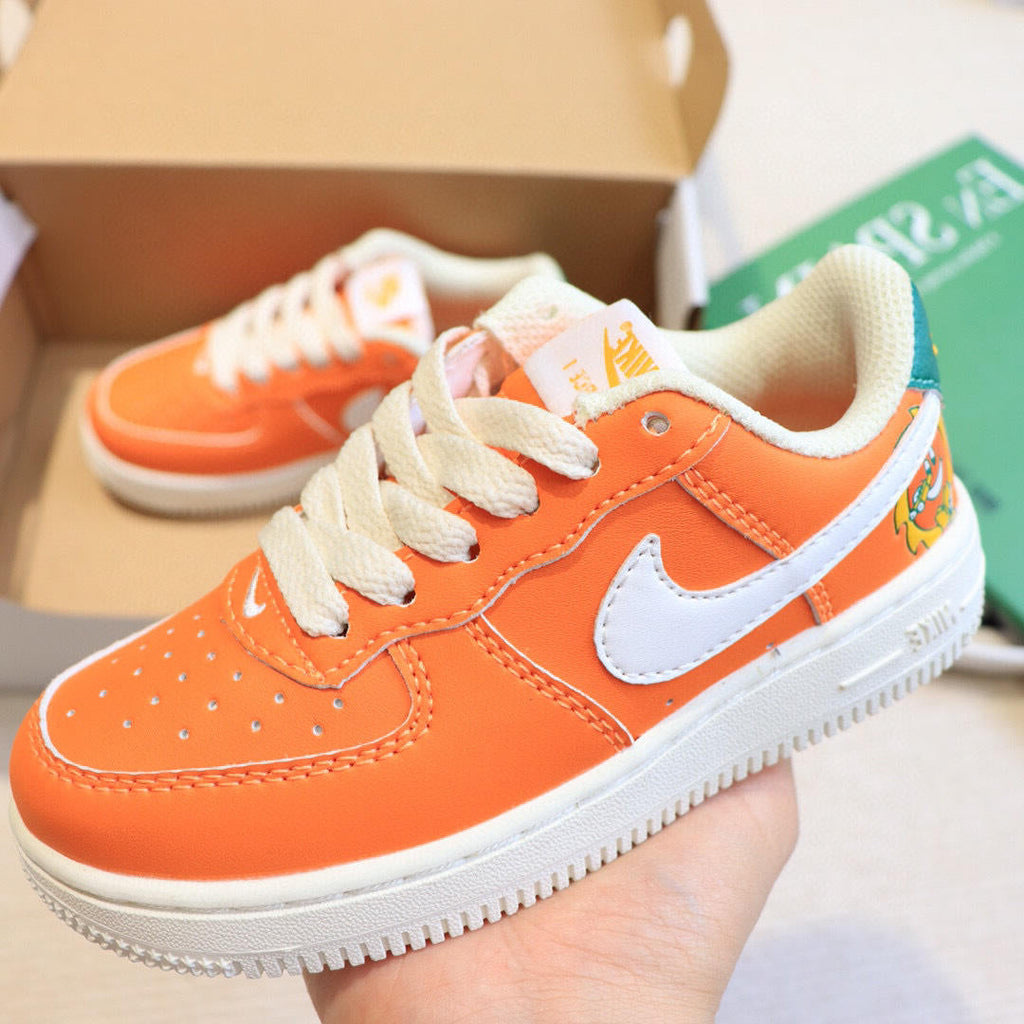 Air Force low-top lace-up sneakers" Orange"