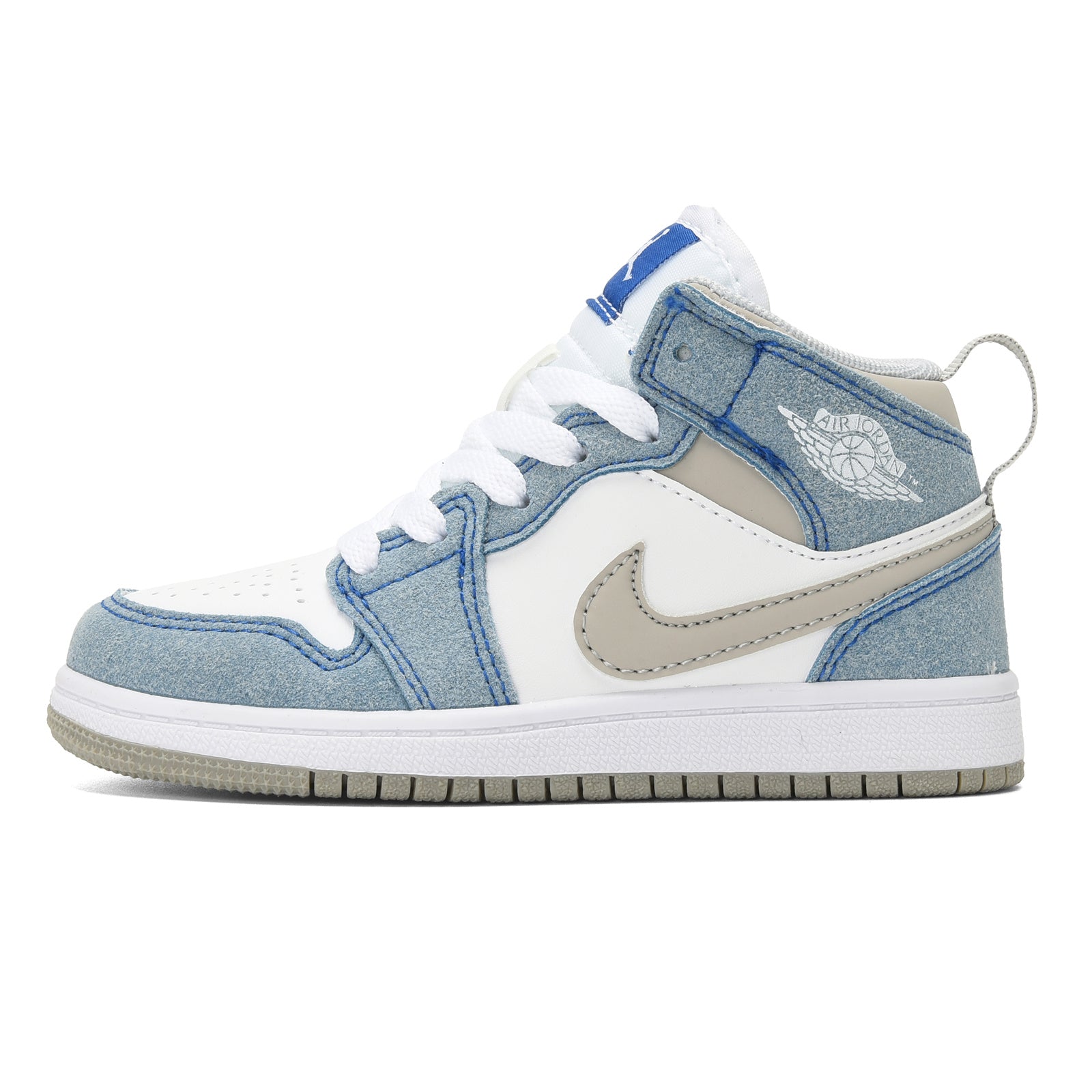 AJ-127" white, sky blue"