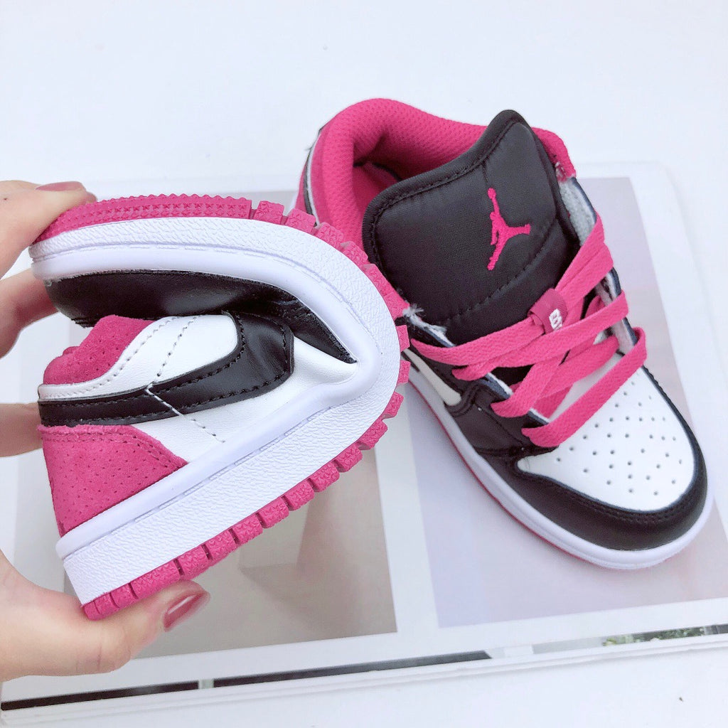 Joe 1 low-top elastic buckle parent-child shoe" pink"