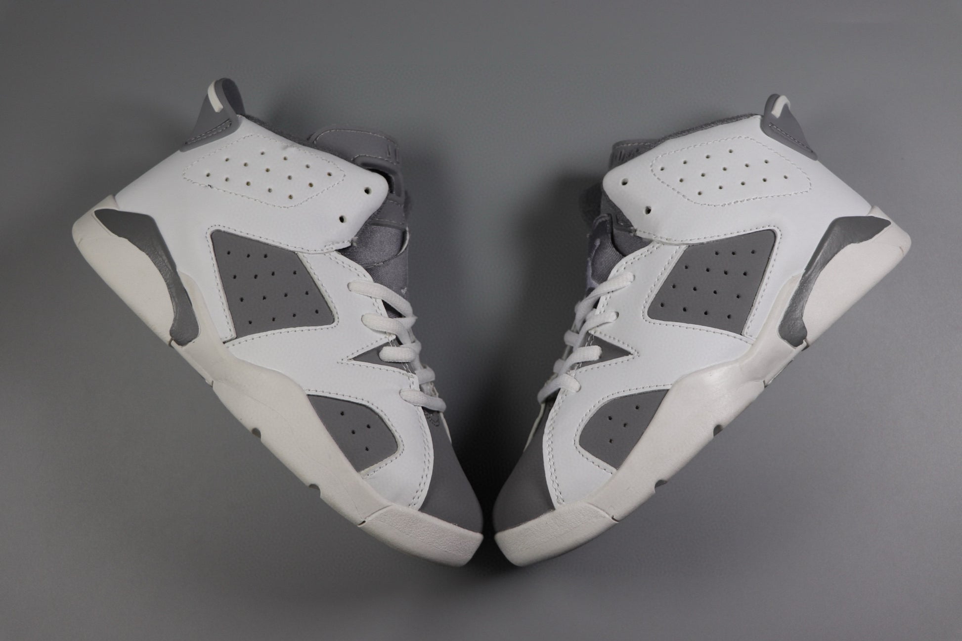Joe 6 children's basketball shoes " white, & gray"