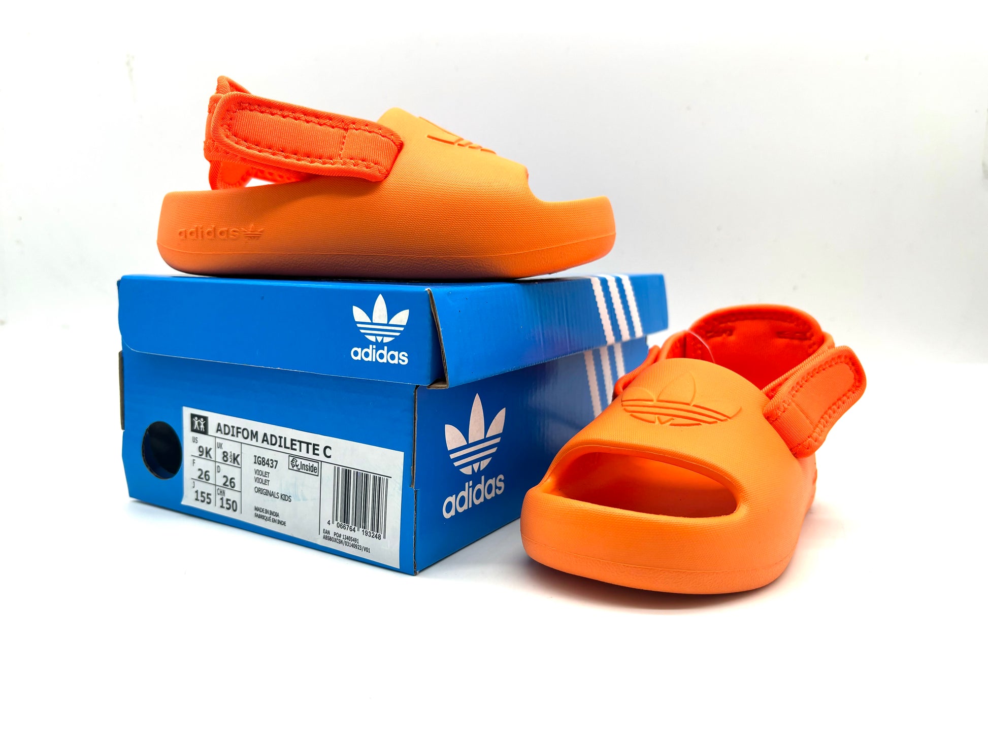 Adidas clover two-way open-toe outdoor " orange"