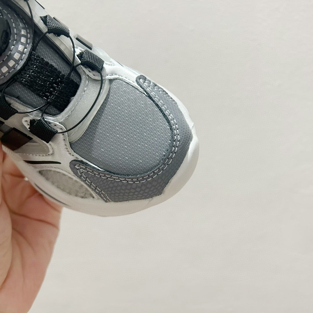 AD rotating button children's shoes" gray"