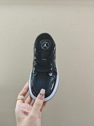 Qiao Yizhuan G version low-top children's lace-up sports shoes" black"