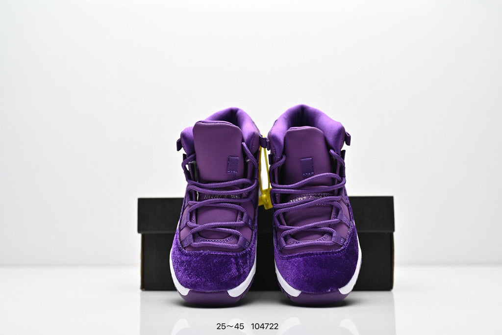 Joe 11 high-top high-quality children's shoes" basketball" purple"