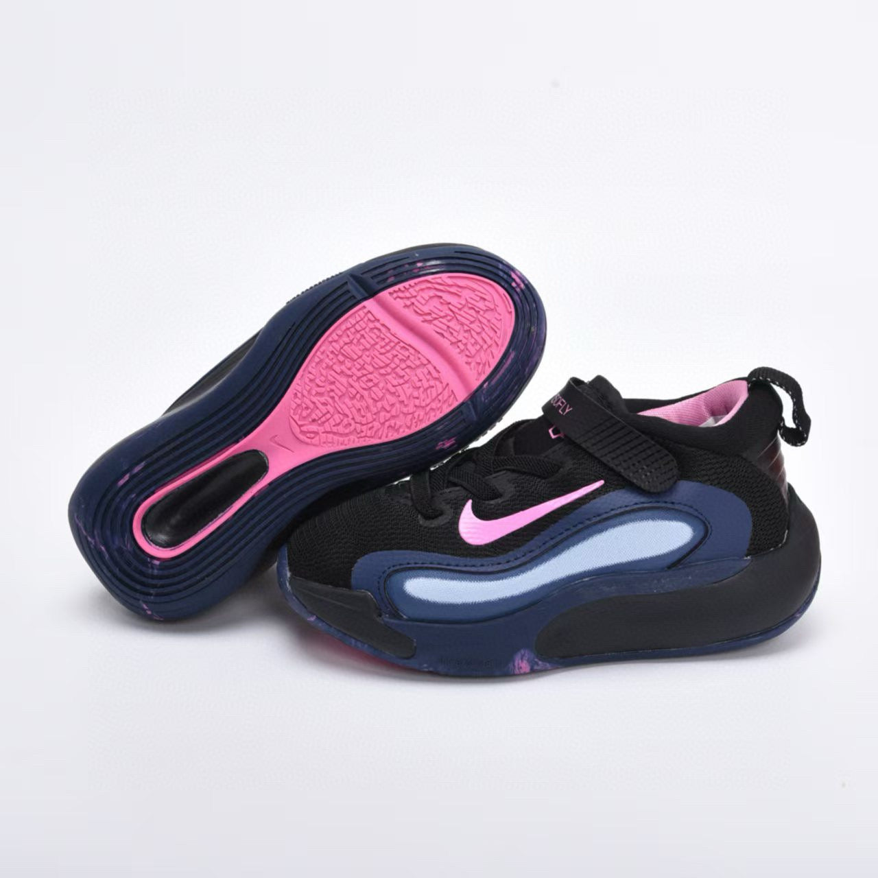 Nike basketball shoes " black , Navy, light blue"