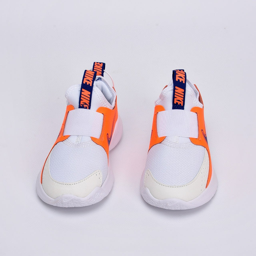 Nike slip-on running shoes"  white, orange"