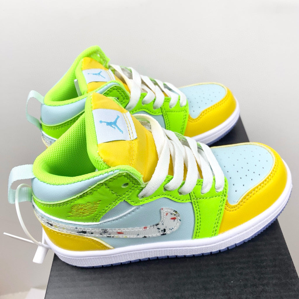 Joe 1 new color children's shoes" green ,blue, yellow"