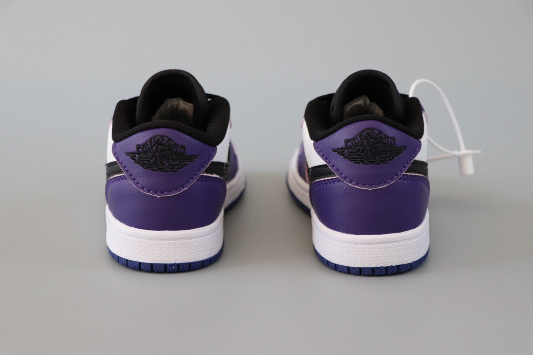 Joe 1 original low-top sneakers" White, black, purple"