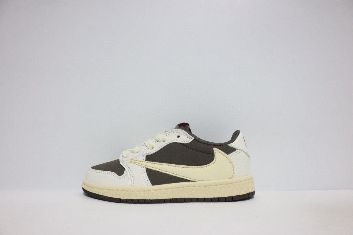 Jordan low-top hook series" white, cream, dark olive green"