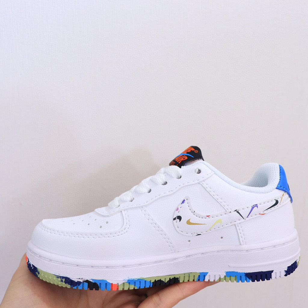 Air Force low-top lace-up sneakers" white"