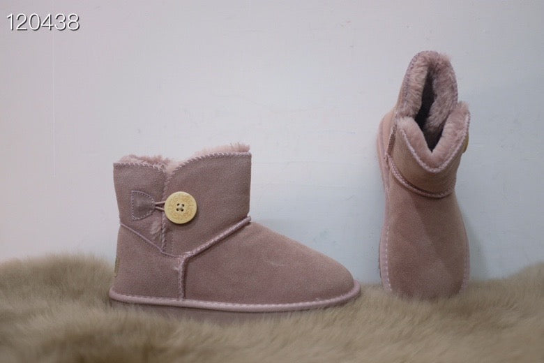 UGG mahogany buckle children's snow boots"  pink"
