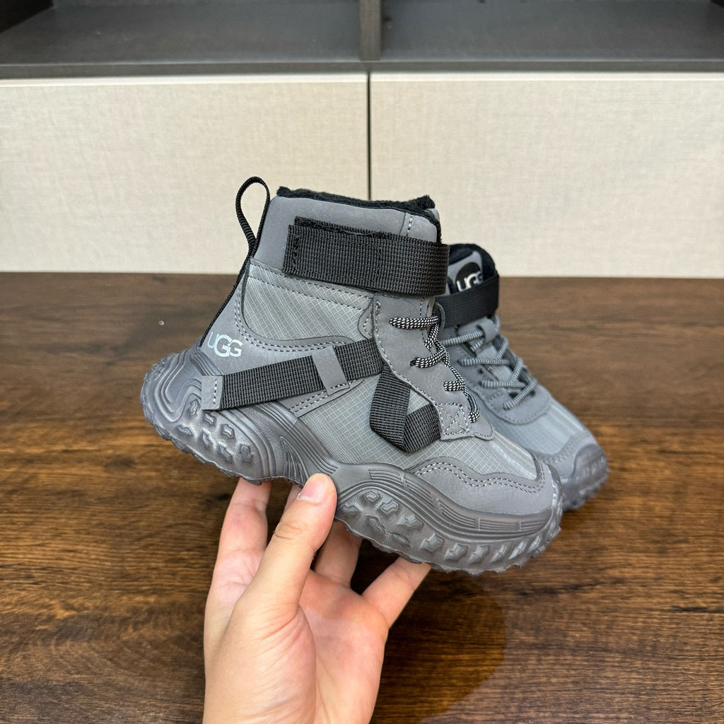 U-GG children's fleece boots" Gray"