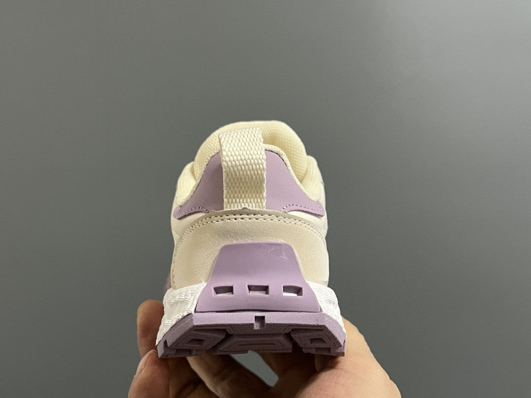 Adidas lock buckle children's dad sports shoes" cream, purple"
