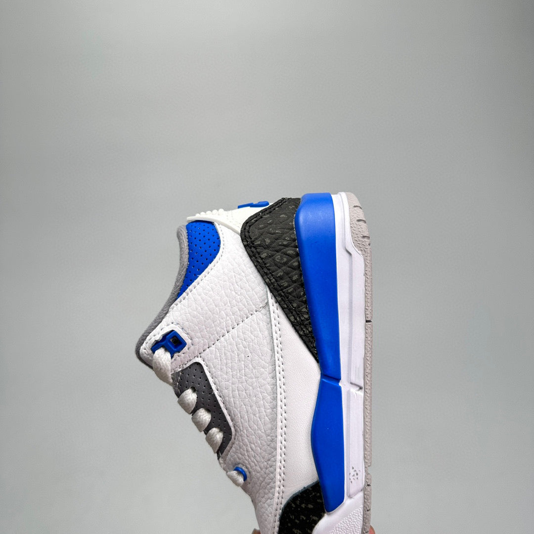 Jordan 3 children's shoes" white, blue"