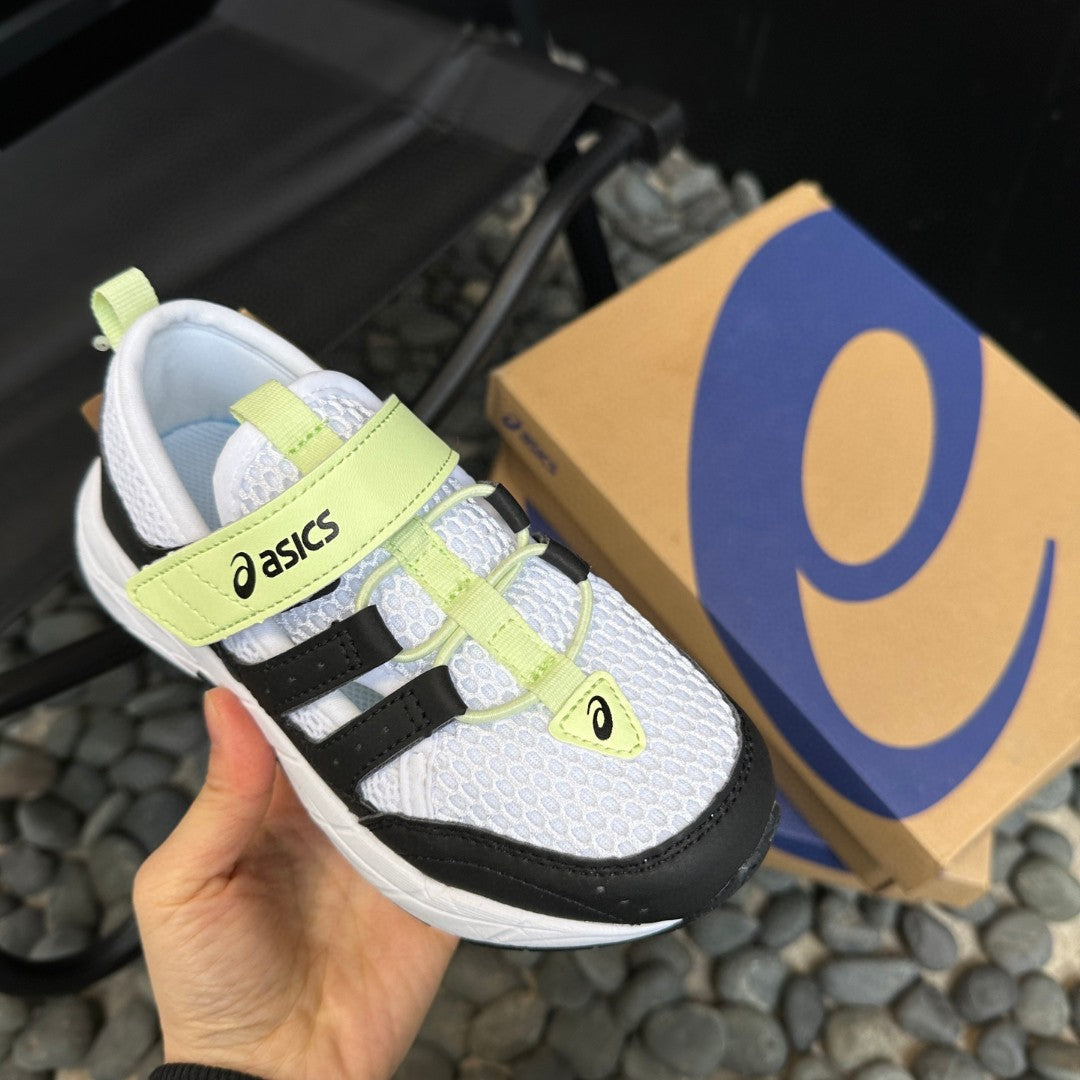 Asics children's tire hiking shoes "  white, yellow"