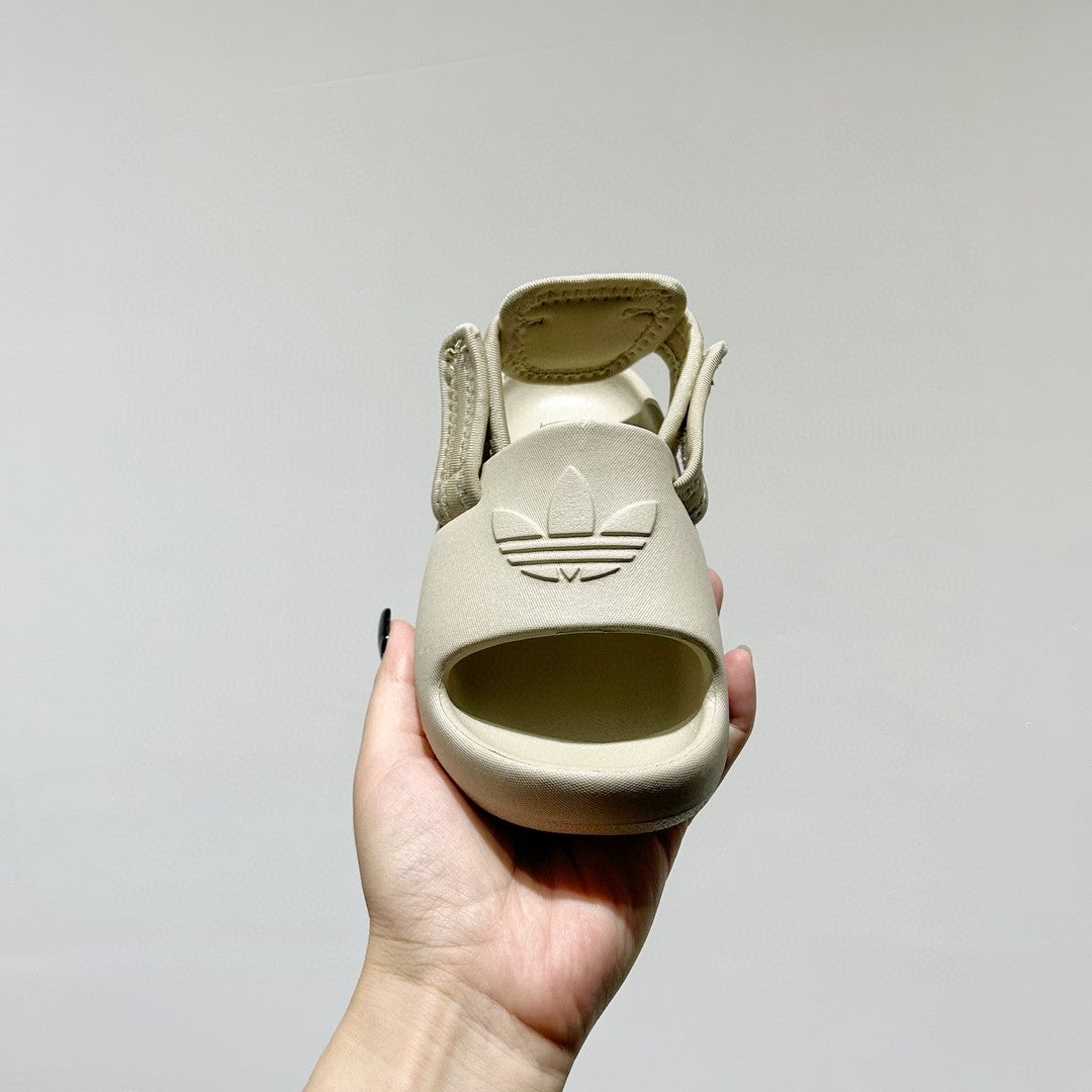 Adidas clover soft thick sole detachable two-wear children's sandals" cream"