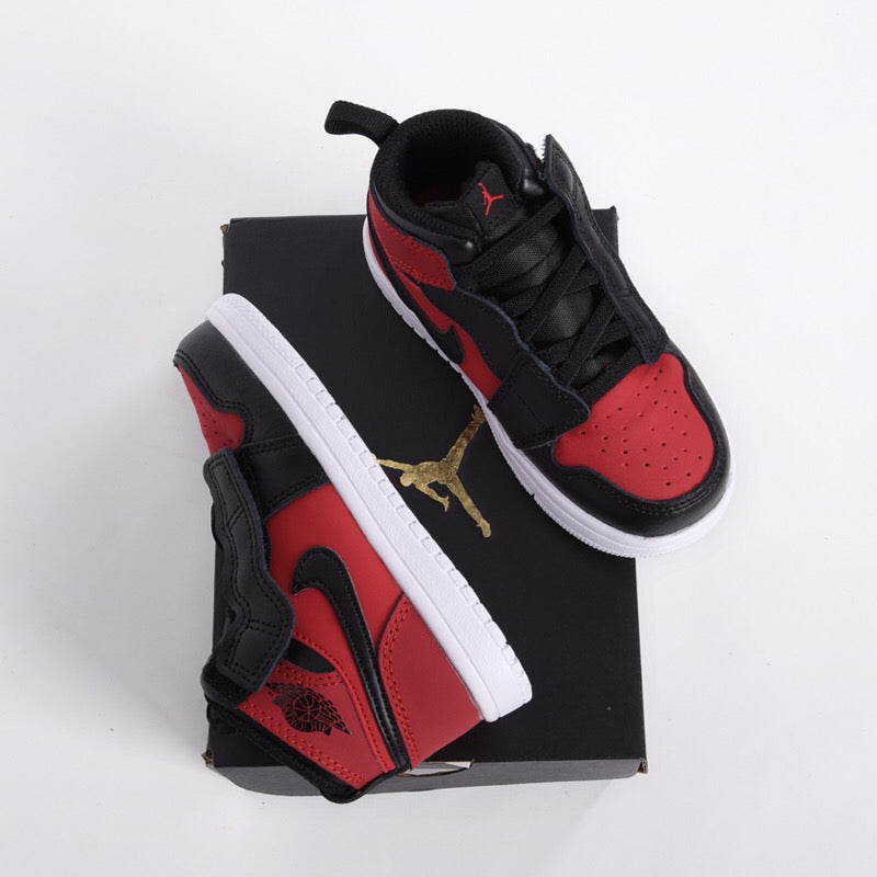 Jordan high top elastic band" black, burgundy"