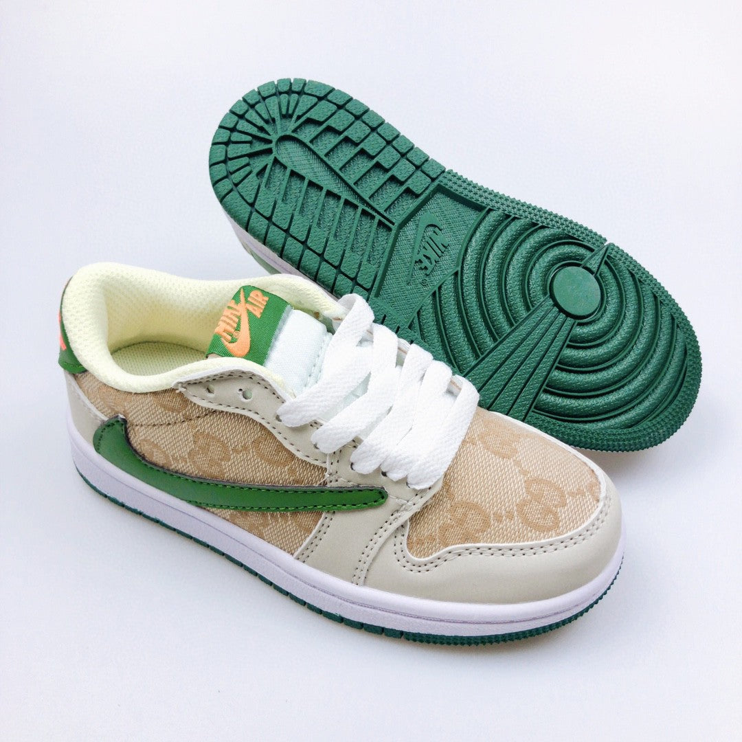 Jordan low-top reverse hook black warrior" beige, green'