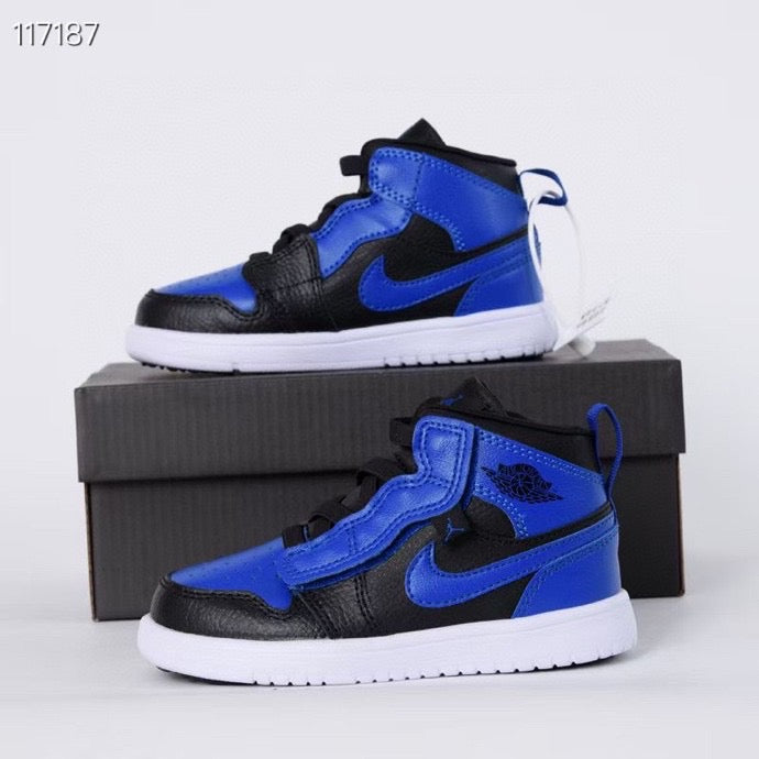 Jordan high top elastic band" black, blue"