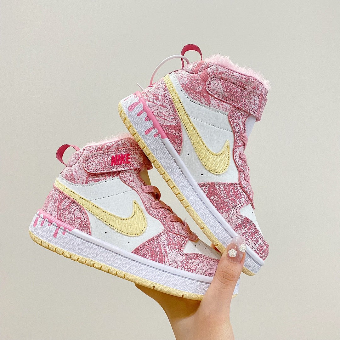 NIKE COURT Borough Mid2 JUN Air Force Workwear" pink, white"