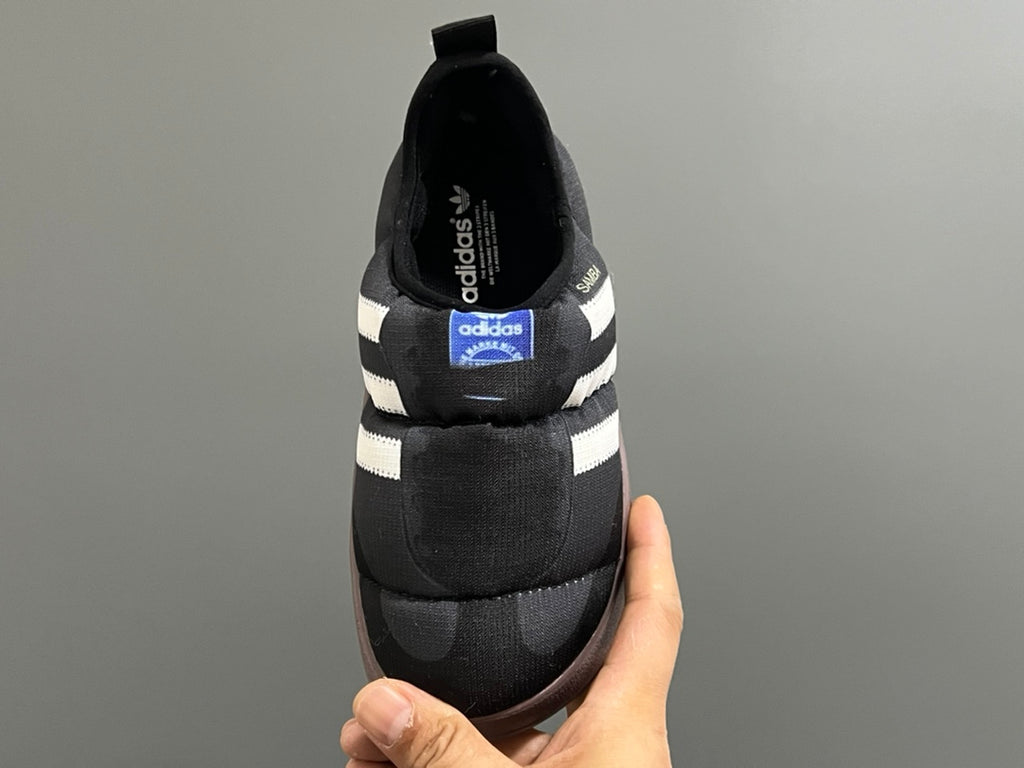 Adidas Bread Children's Slip-On Cotton Shoes" black"