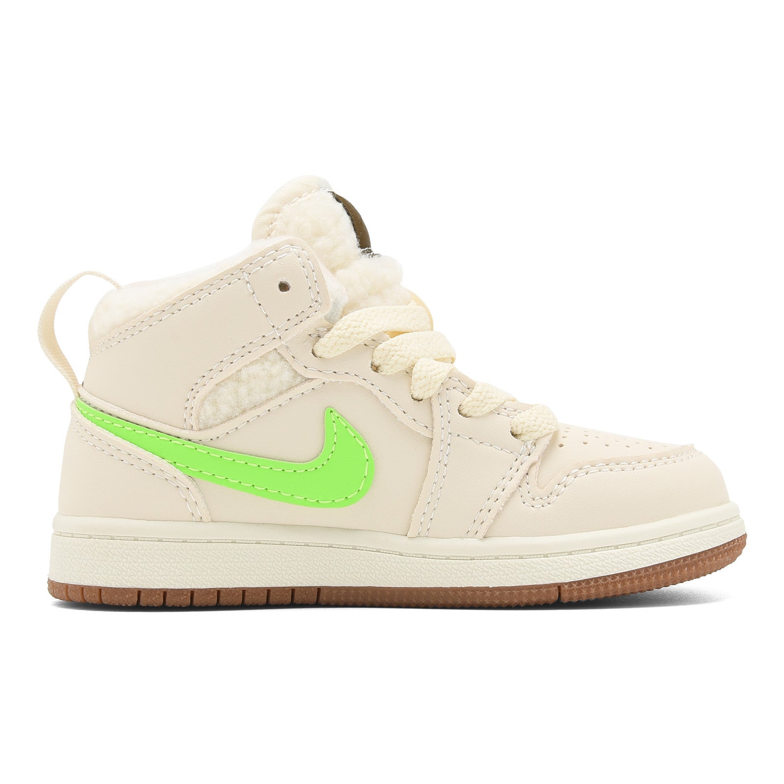 AJ-127" cream, neon green, blue"
