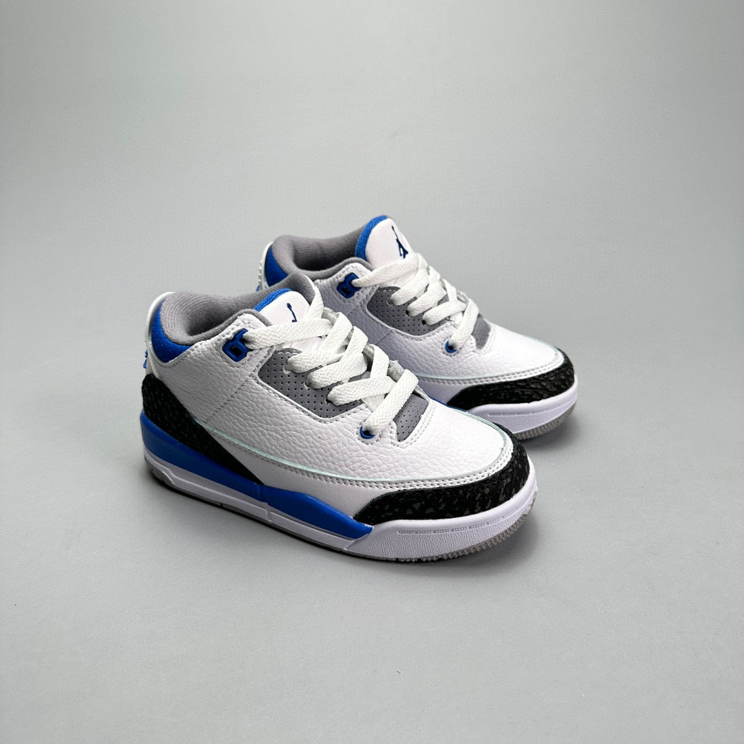 Jordan 3 children's shoes" white, blue"