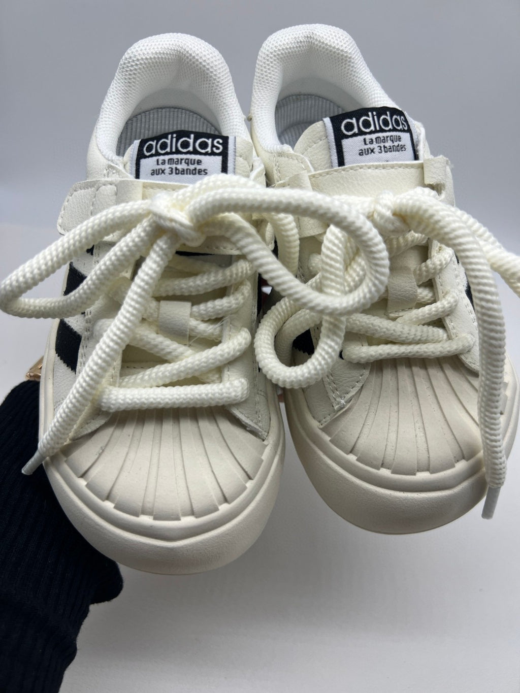 Adidas cute shell toe spring soft bottom sneakers " white"