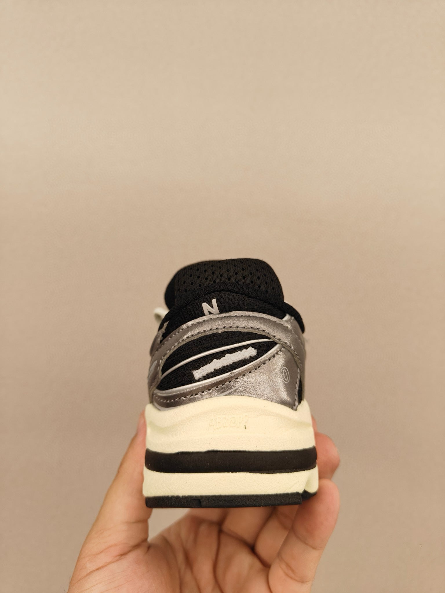NB1000 lace-up children's shoes" silver"