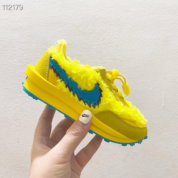 Nike Waffle Casual Jogging Shoes Deconstructed Double Hook" yellow"