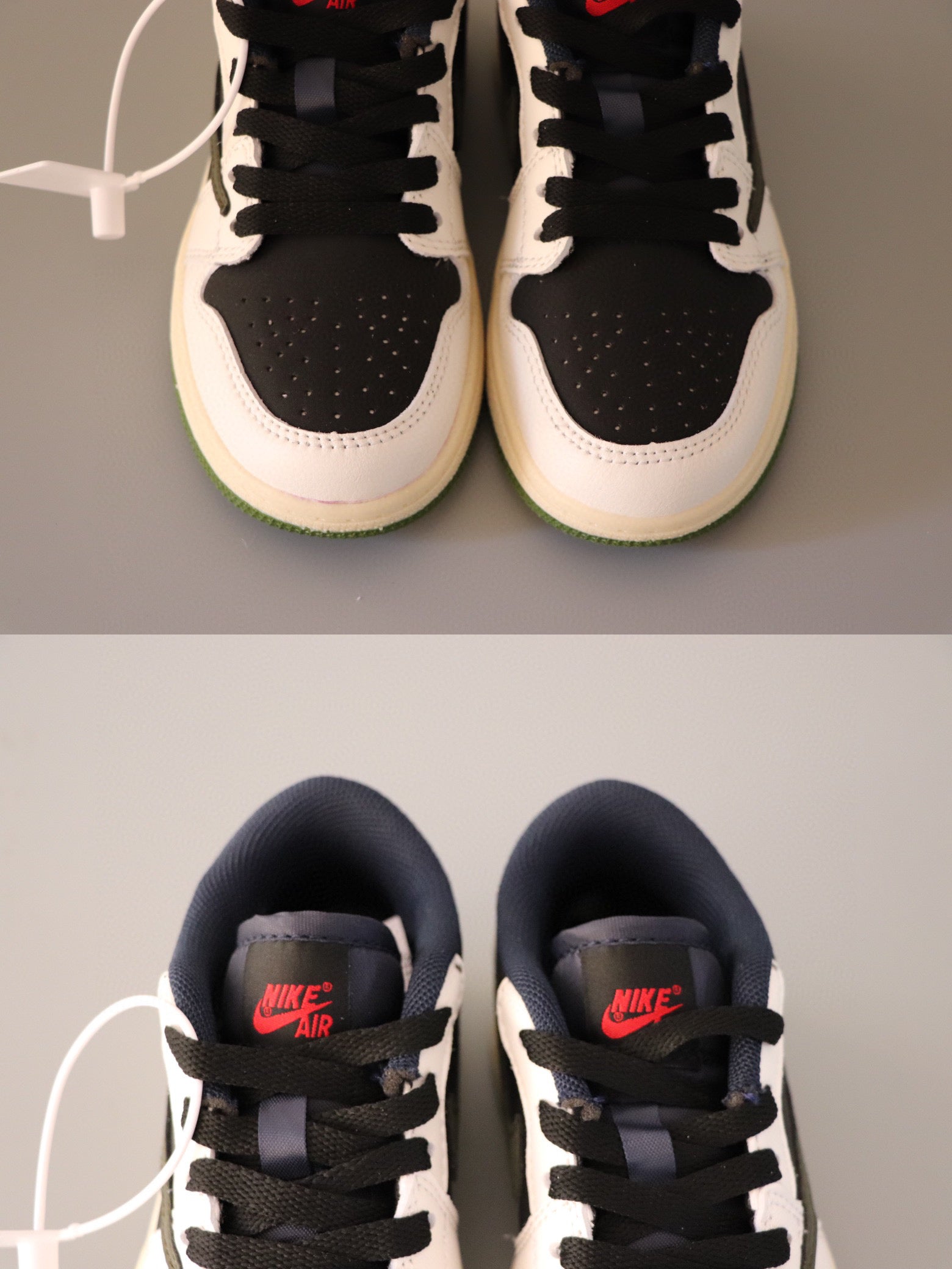 Joe 1 original low-top sneakers" white, black, dark green"