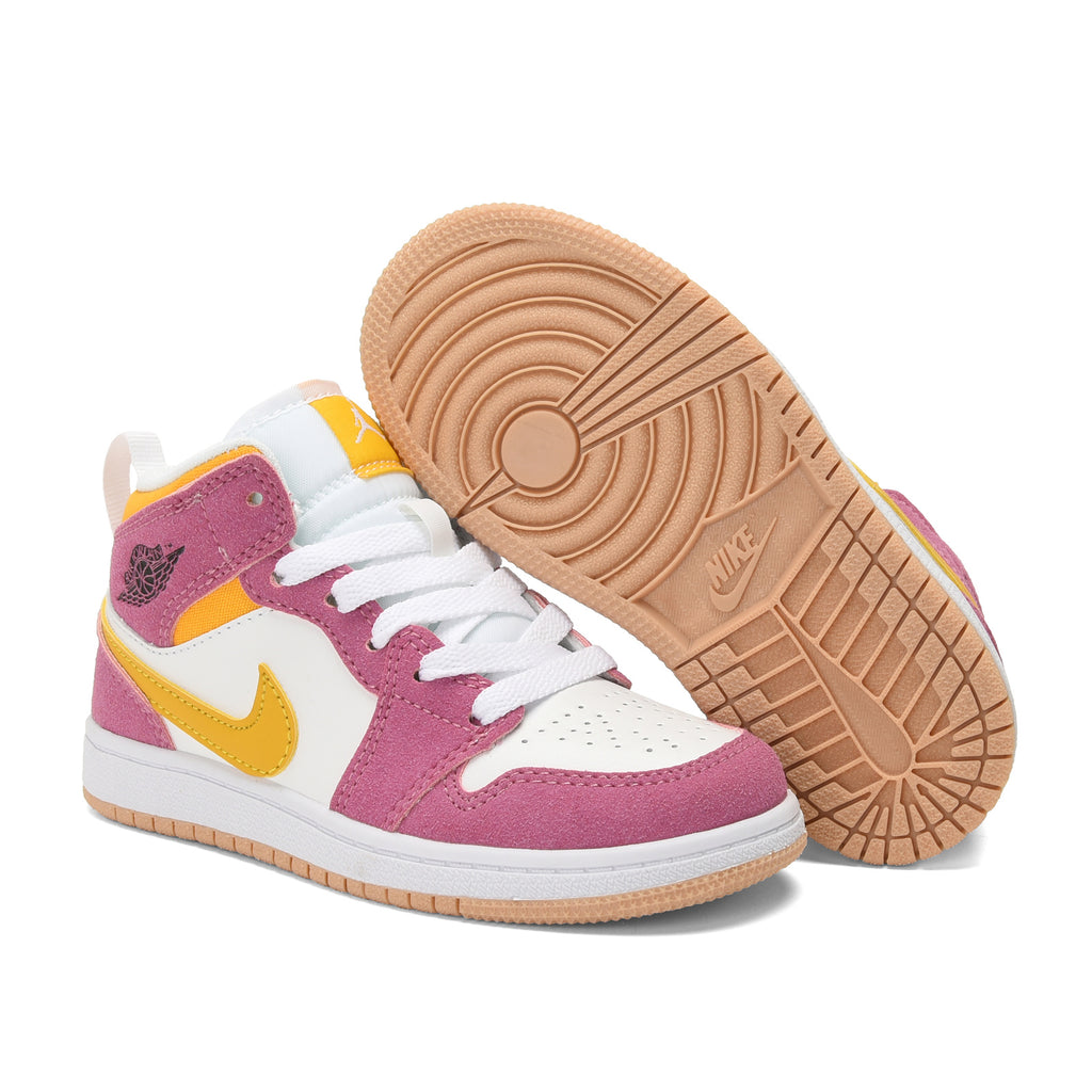 AJ-112" white, pink"