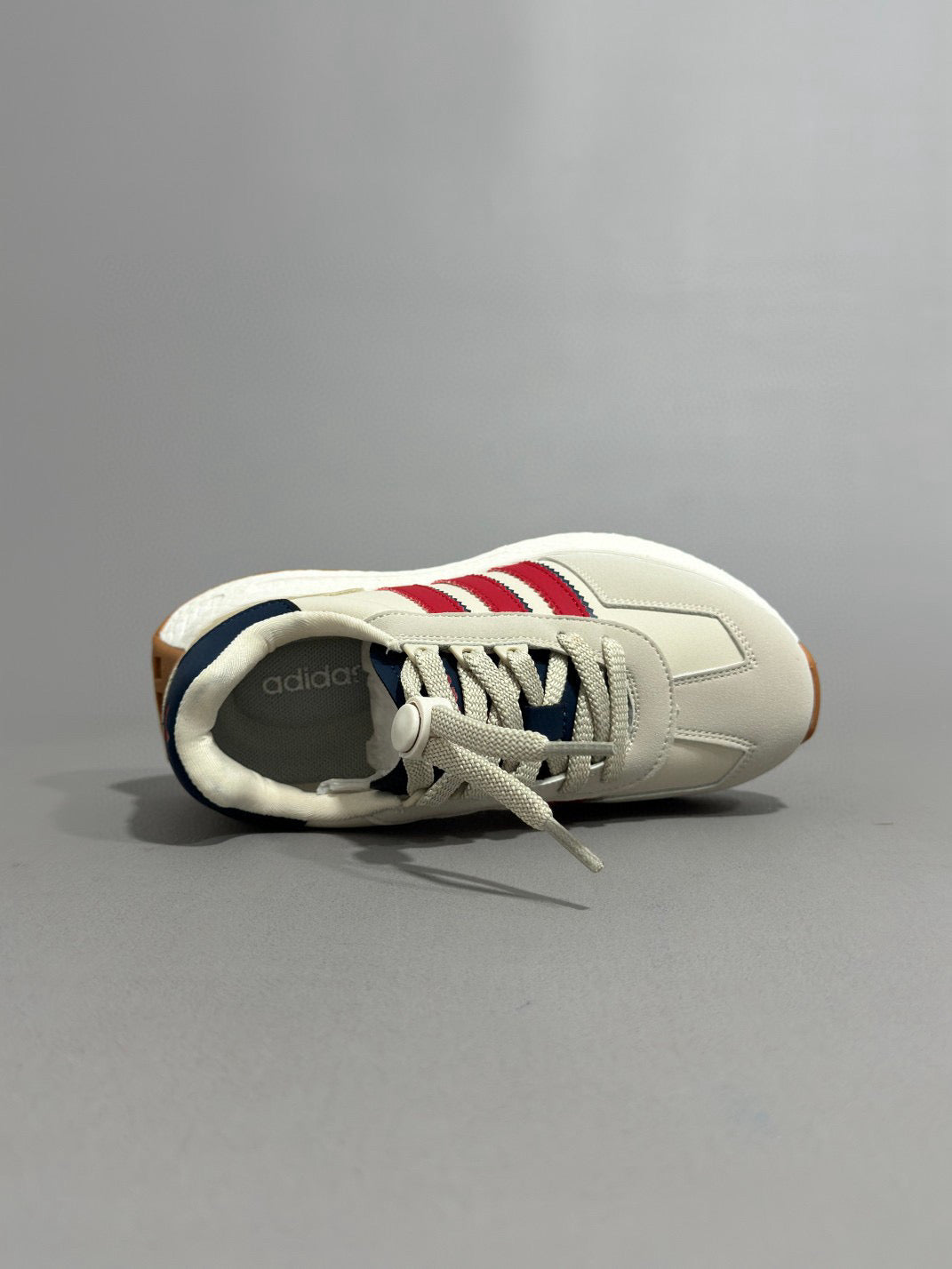 Adidas Popcorn Running Shoes" gray, white, red"