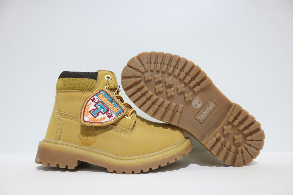 Timberland knitted children's work boots" Camel"