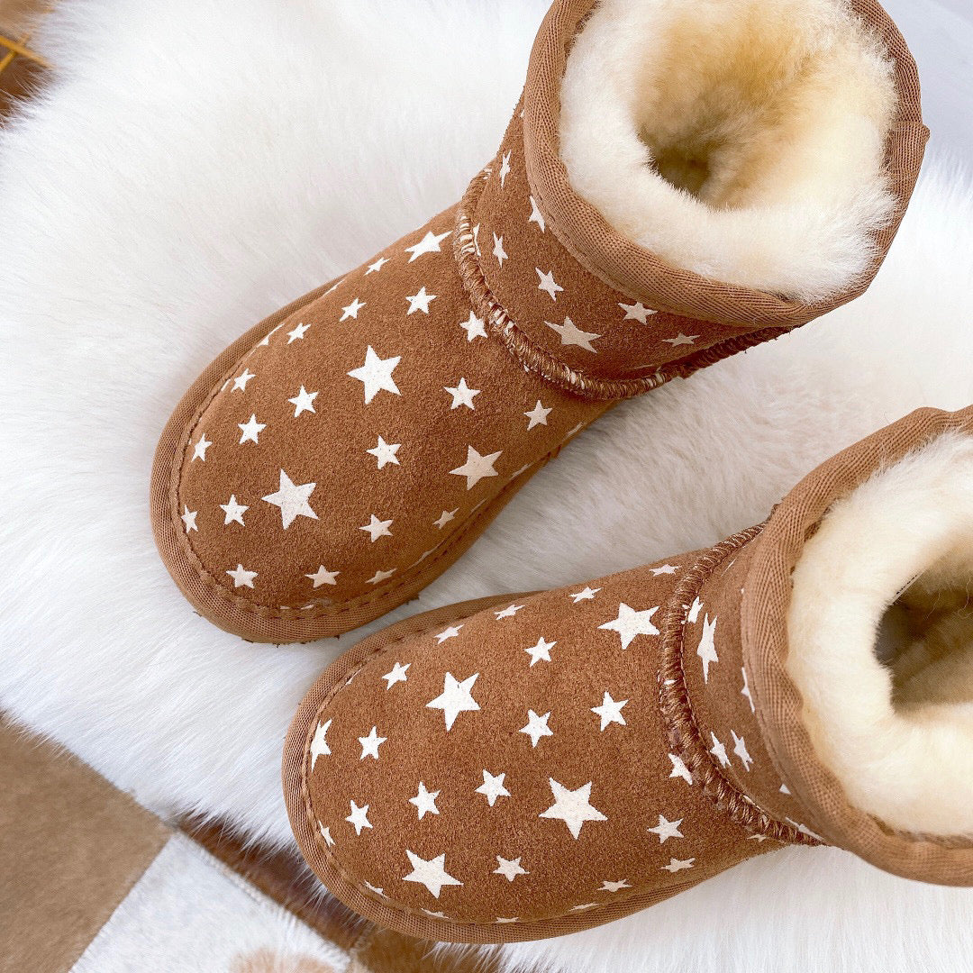 UGG5854 luminous little star children's shoes" brown"
