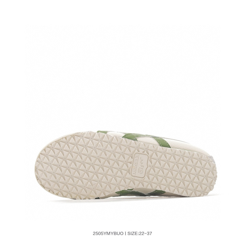 Asics shoes " white,& green"