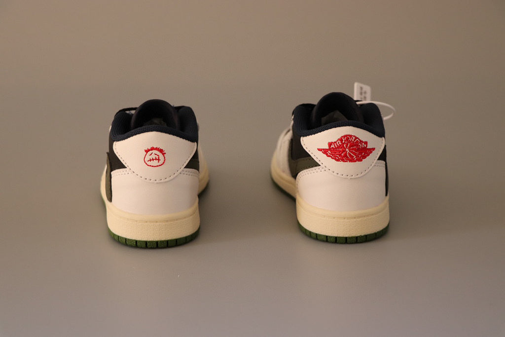 Joe 1 original low-top sneakers" white, black, dark green"