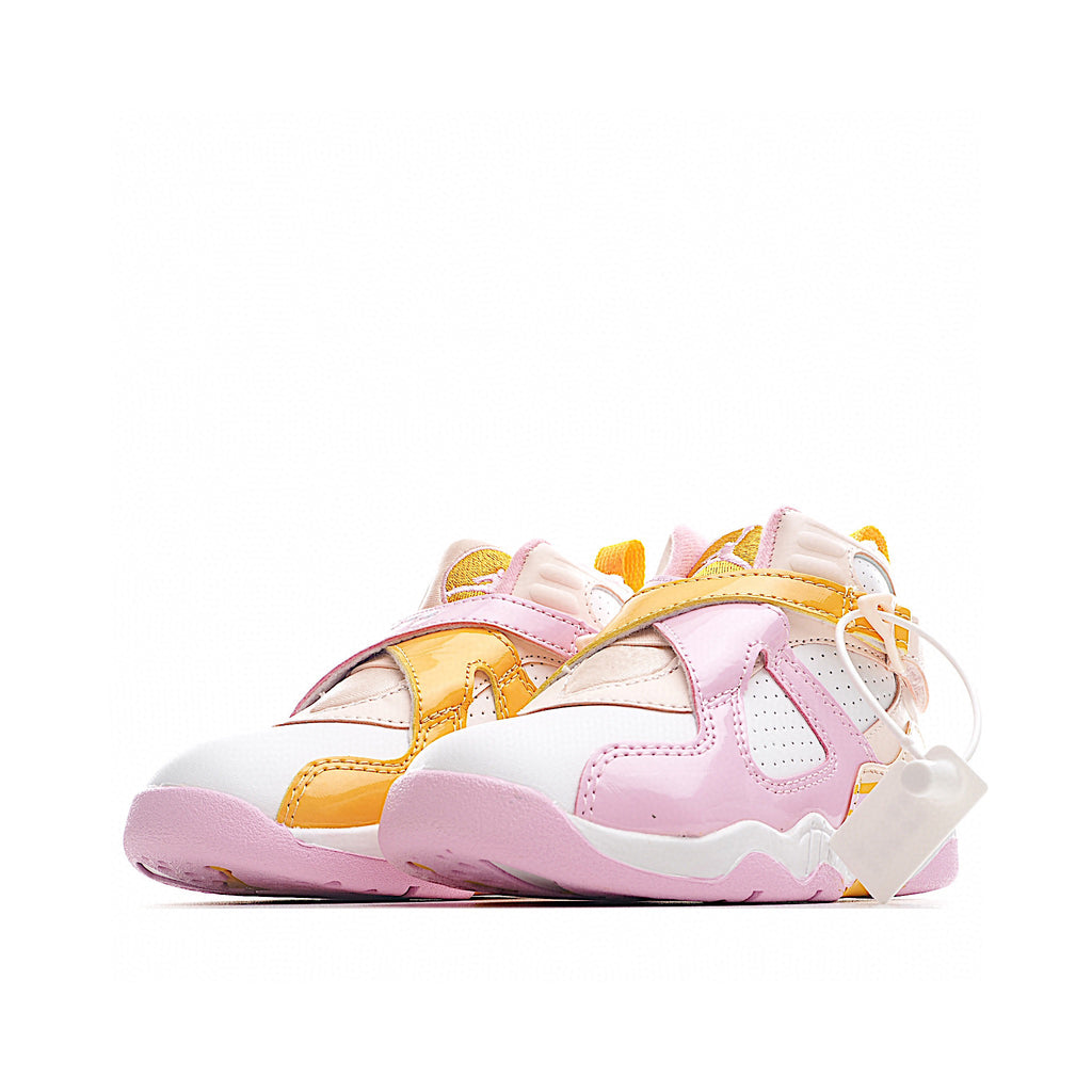 Joe 8 children's shoes sports shoes AJ-8 basketball shoes" white, pink, peach"