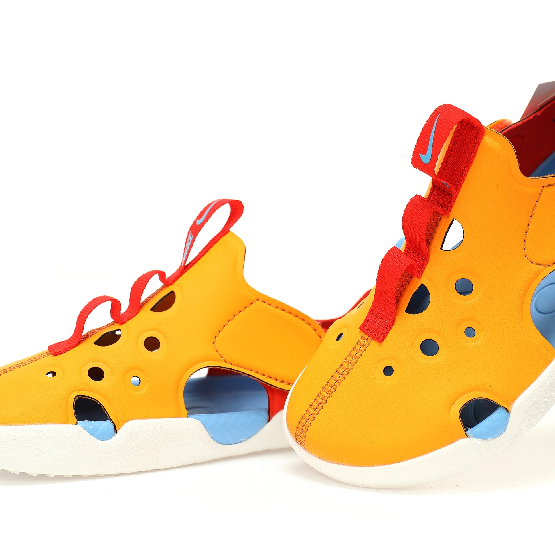 NK new SUNRAY PROTECT 4th generation children's beach hollow sandals" orange, yellow"