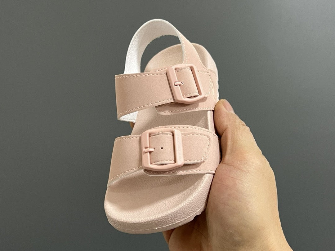 G version of Birkenstock Velcro sandals for children" light pink"
