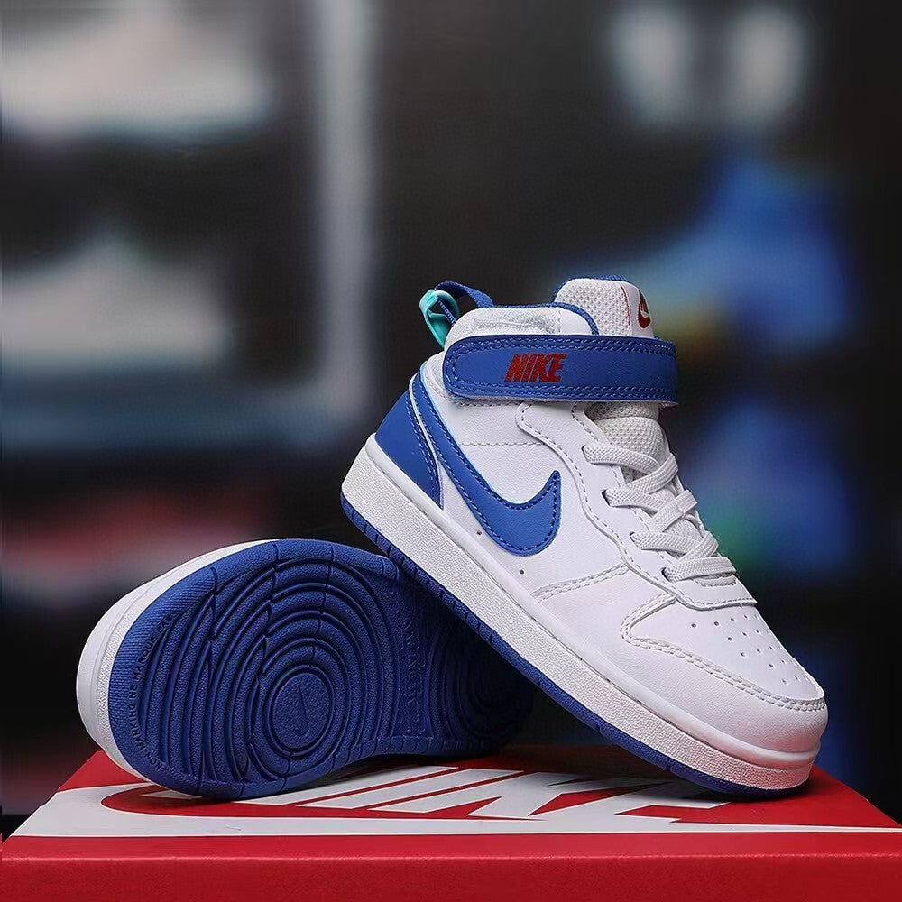 Air Force workwear mid-cut Velcro" white, blue"
