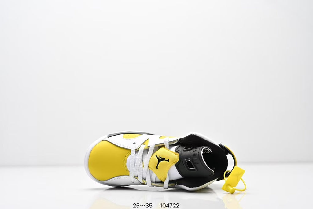 Joe 6 split leather children's shoes "white, yellow"