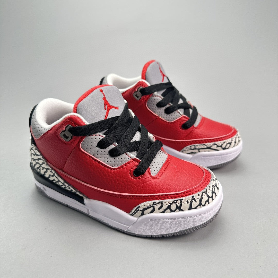 Jordan 3 children's shoes" red, white"