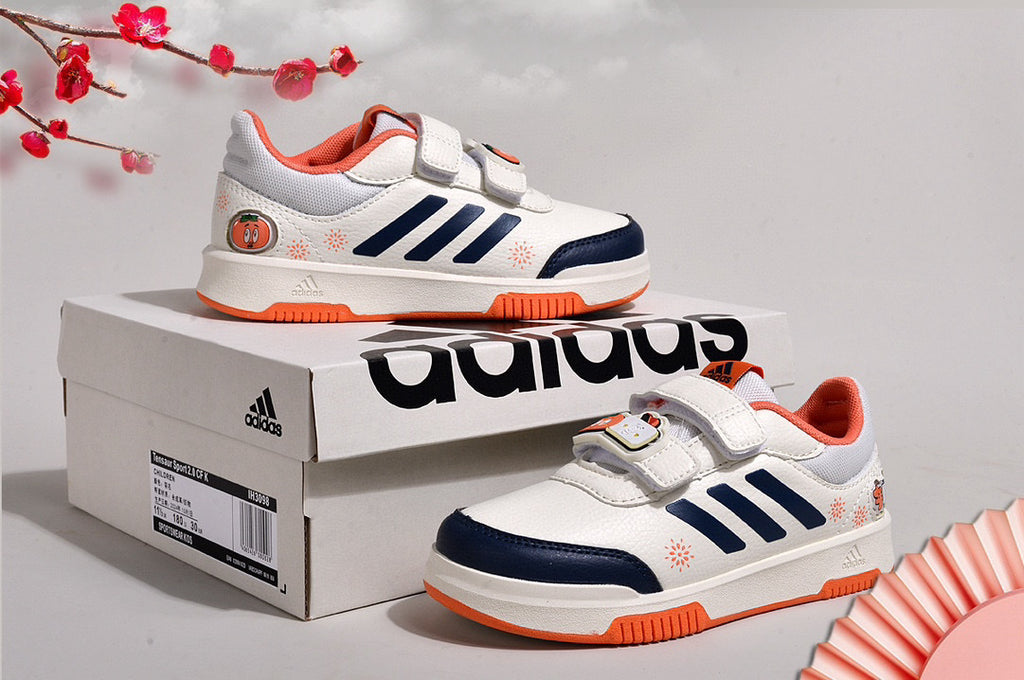 Adidas Velcro Sneakers" cream, navy"